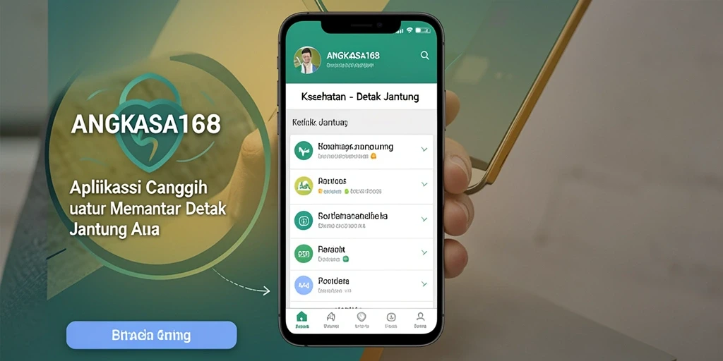 Antarmuka ANGKASA168 yang jelas untuk pemantauan detak jantung.