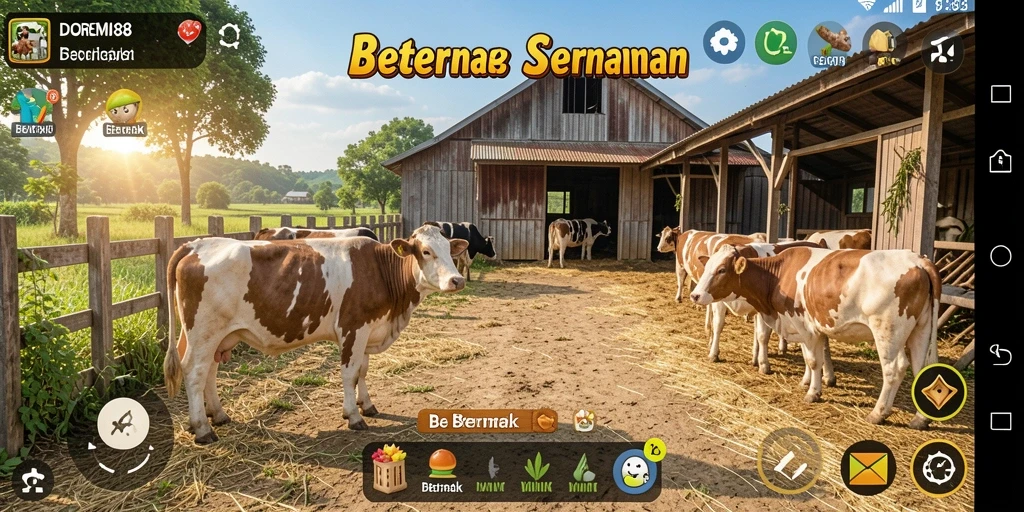 Antarmuka DOREMI88 yang menarik saat beternak.