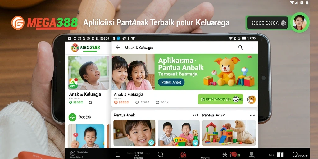 Tampilan antarmuka MEGA388 untuk pengawasan anak yang mudah dan intuitif.